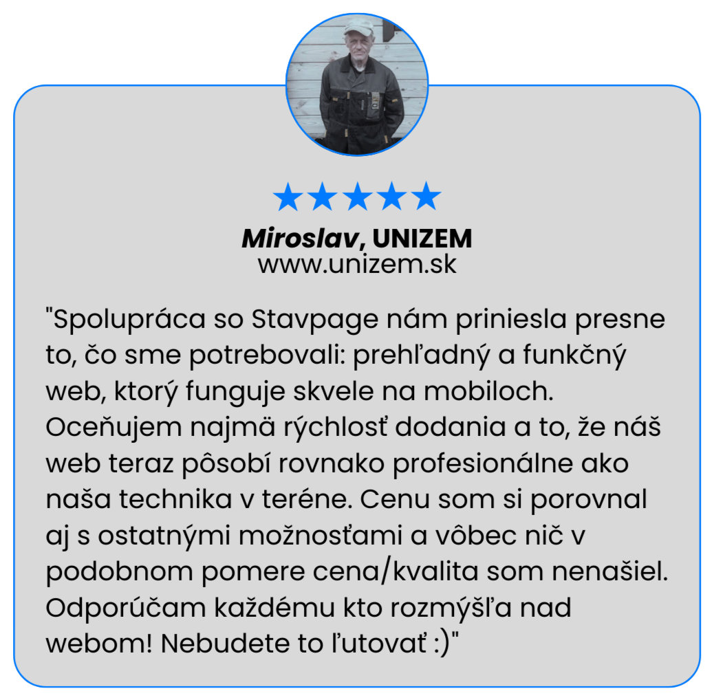 recenzia stavpage